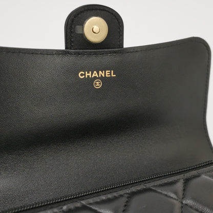 Flap Bag Lambskin quilted CC turn-lock logo