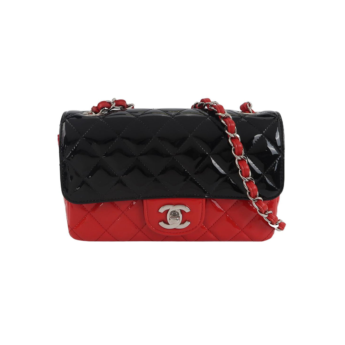 Chanel Chanel Classic Flap Mini Colorblock Patent leather Seasonal limited Edition Shoulder Bag