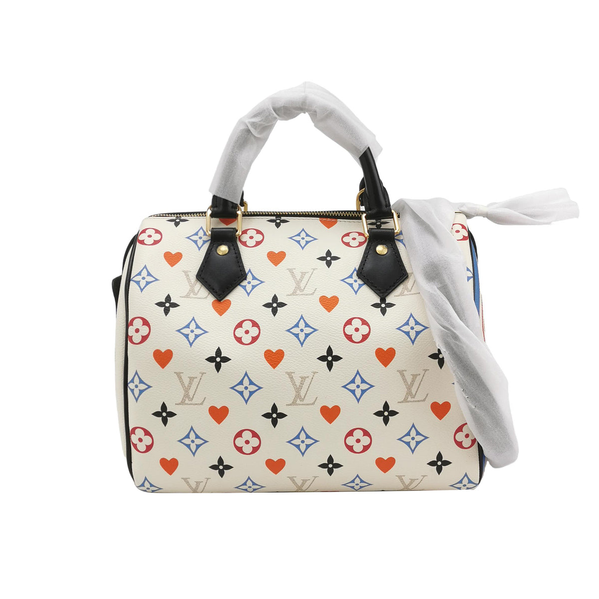 Louis Vuitton (LV) Louis Vuitton Speedy 25 Colorblock Calfskin Shoulder Bag