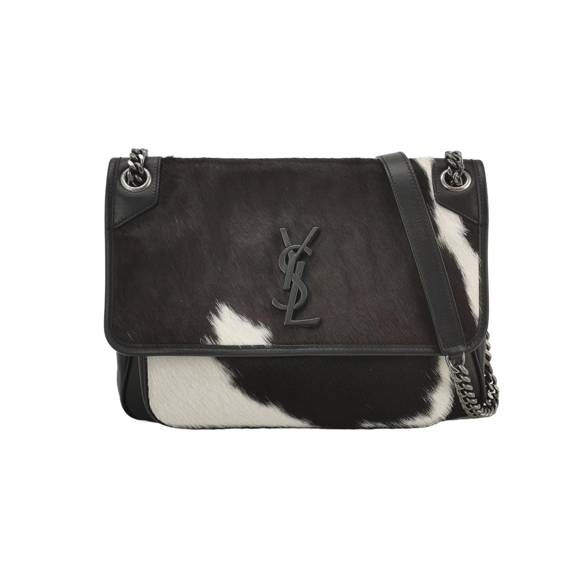 Saint Laurent Saint Laurent Niki Medium Colorblock Calfskin Pony hair Shoulder Bag
