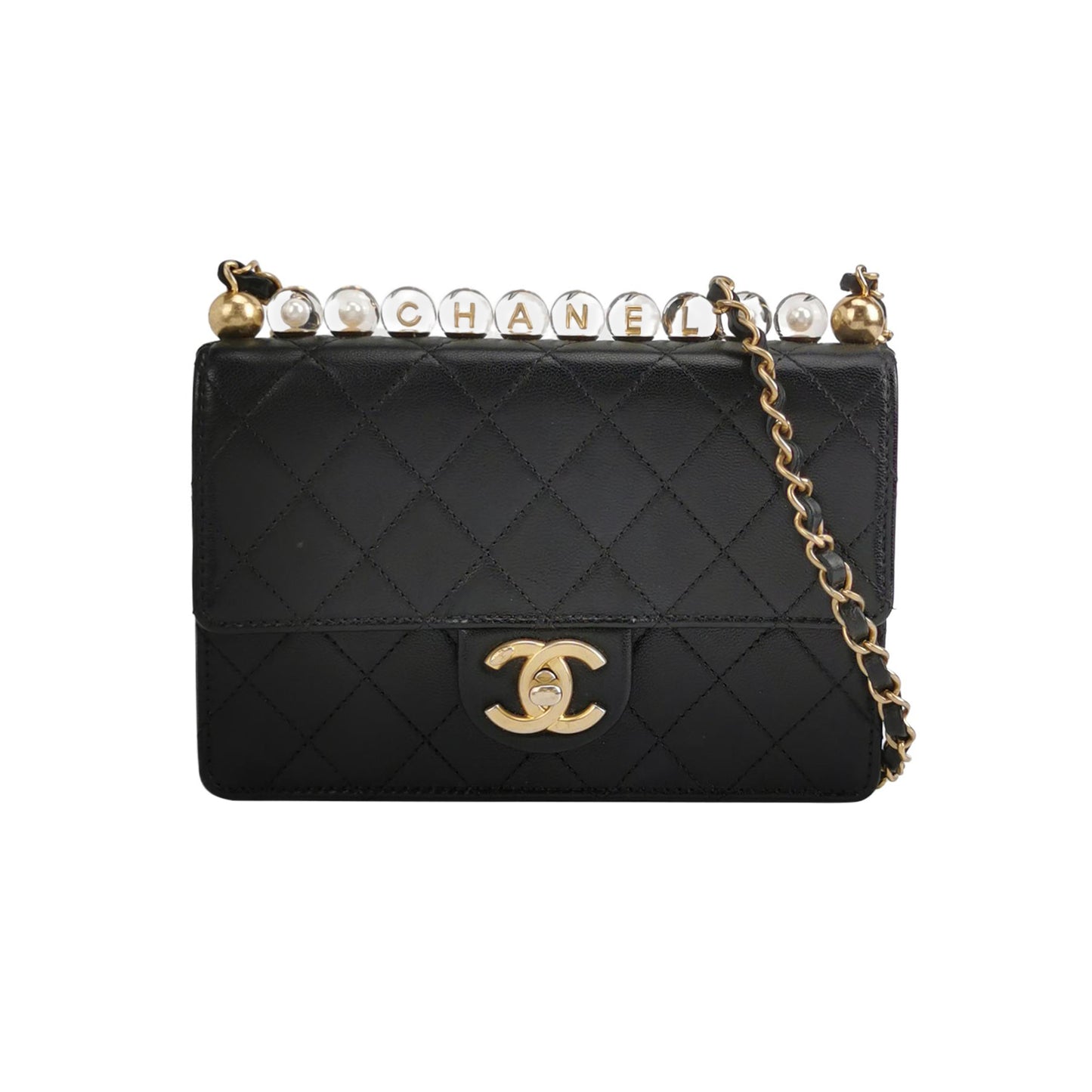 Flap Bag Lambskin quilted CC turn-lock