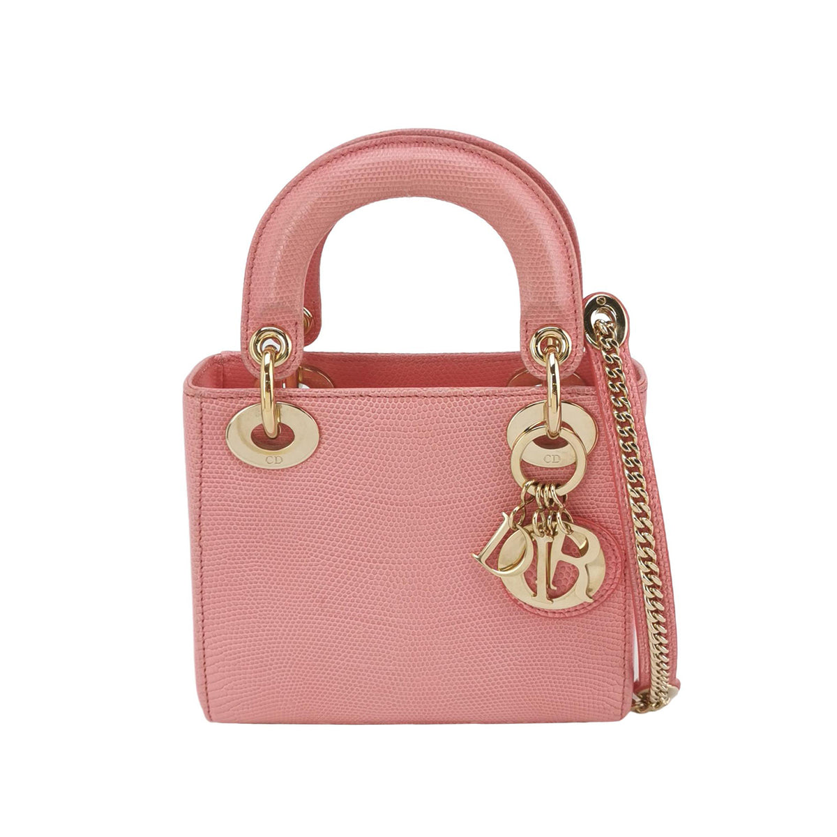 Dior Dior Lizard Mini Lady Dior Bag