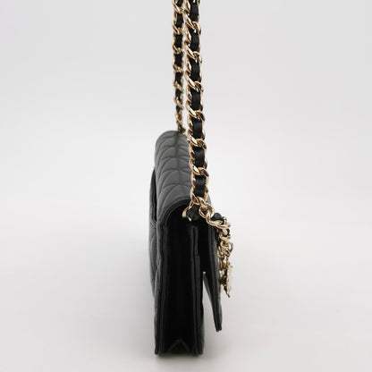 Flap Bag Lambskin quilted CC turn-lock Logo Logo woc