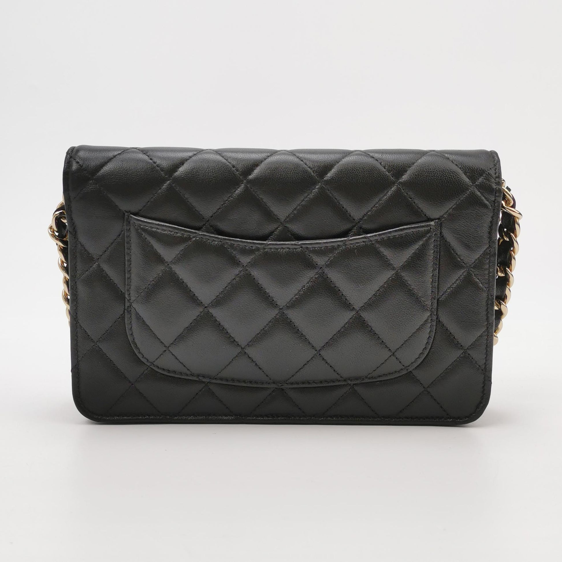 Flap Bag Lambskin quilted CC turn-lock Logo Logo woc