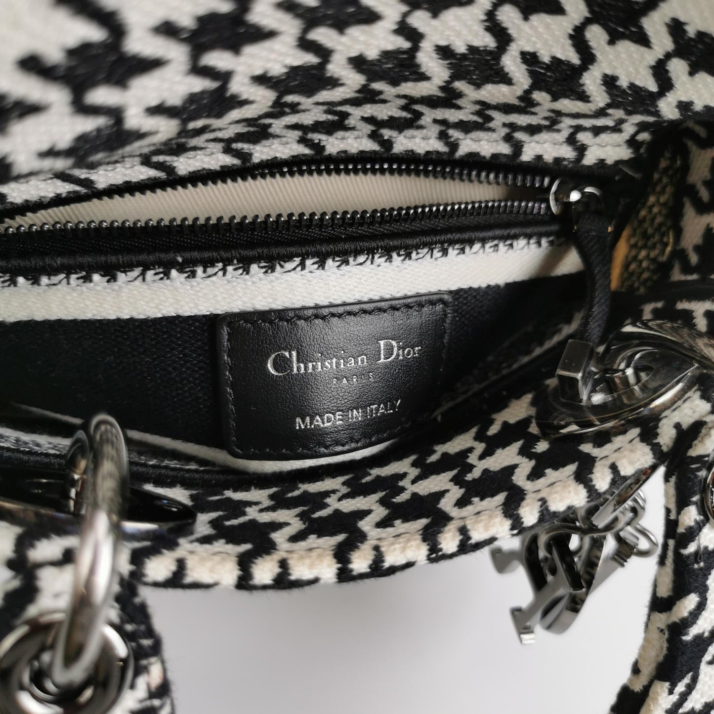 Lady Dior Canvas Logo