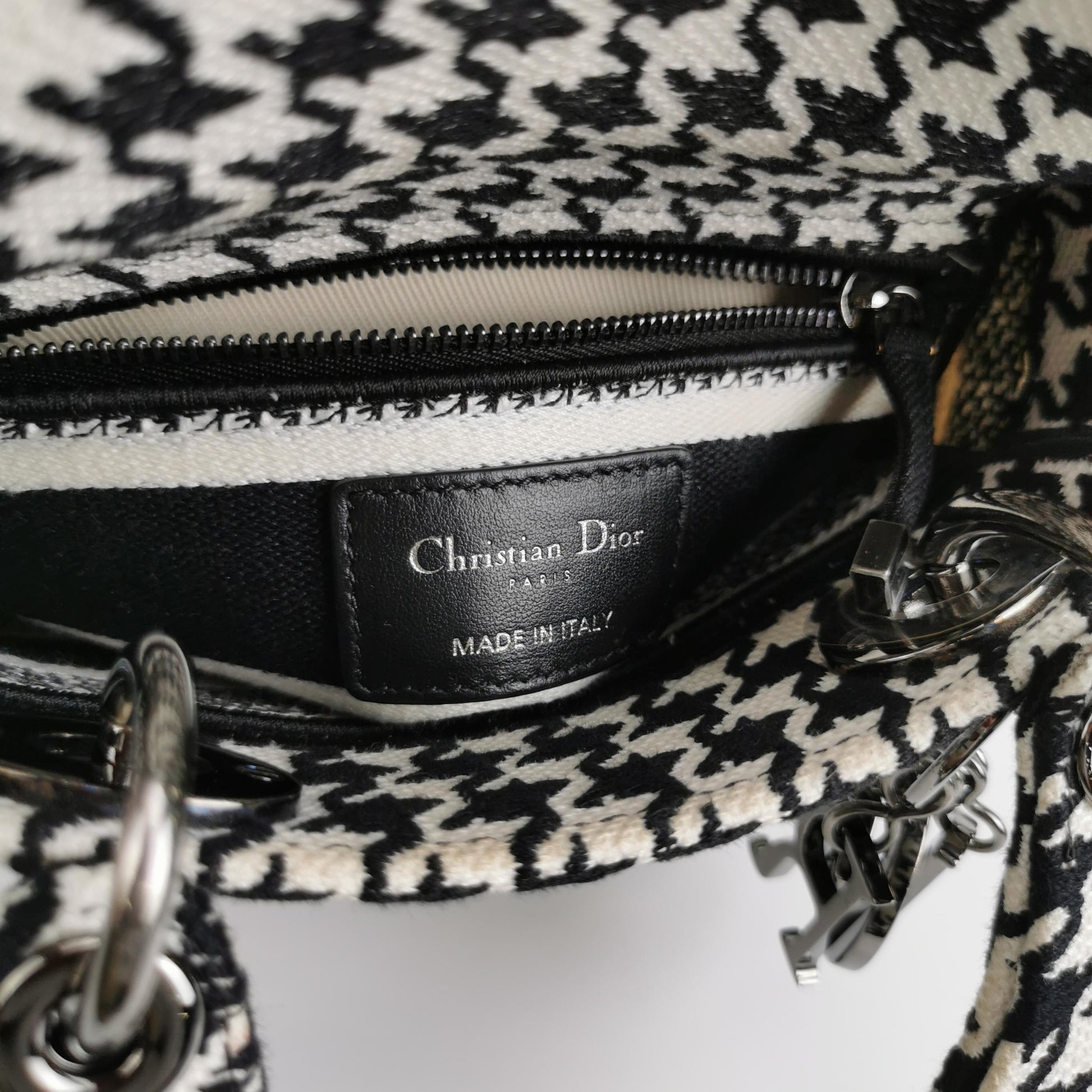 Lady Dior Canvas Logo