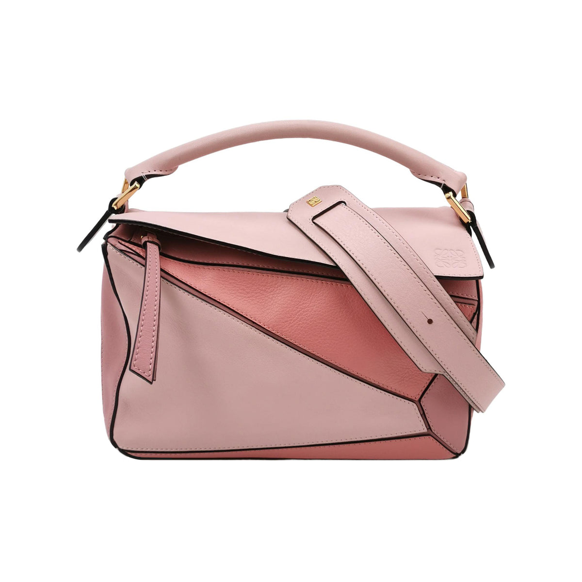 Loewe Loewe Puzzle Small Colorblock Calfskin Crossbody Bag