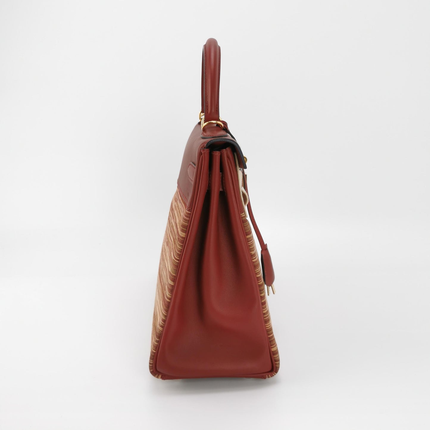 Kelly 32 Box Calf Vibration Gold Red E