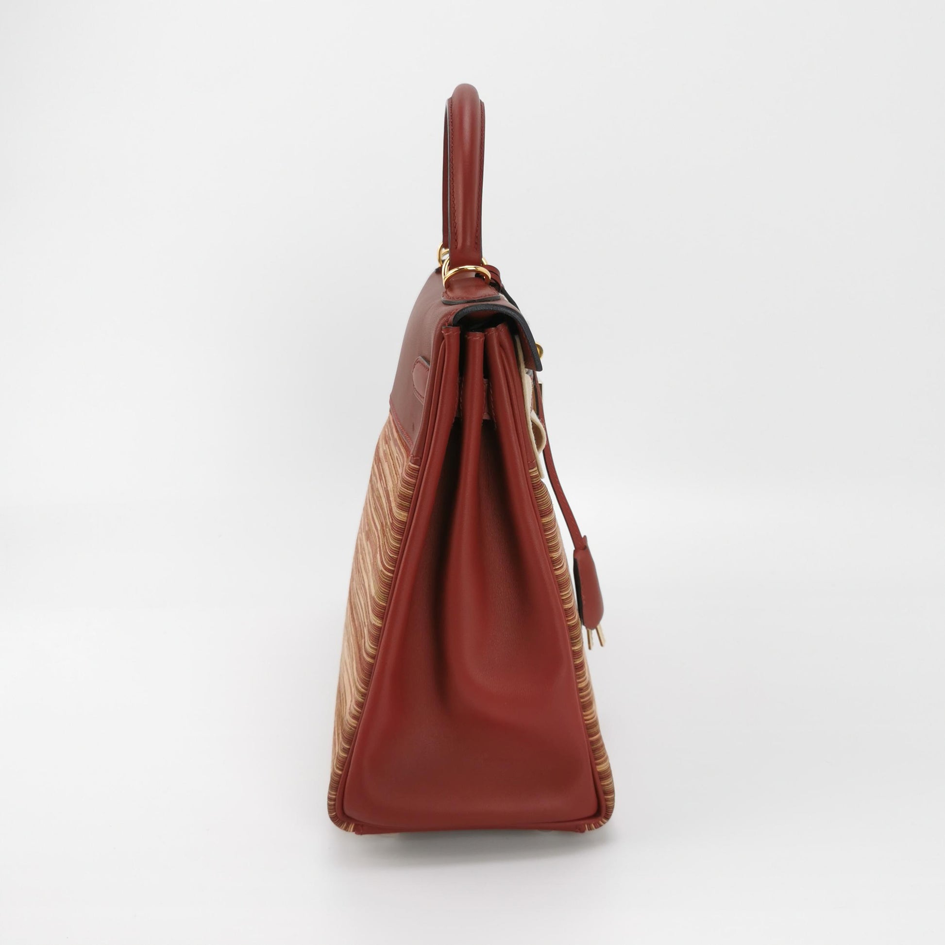 Kelly 32 Box Calf Vibration Gold Red E