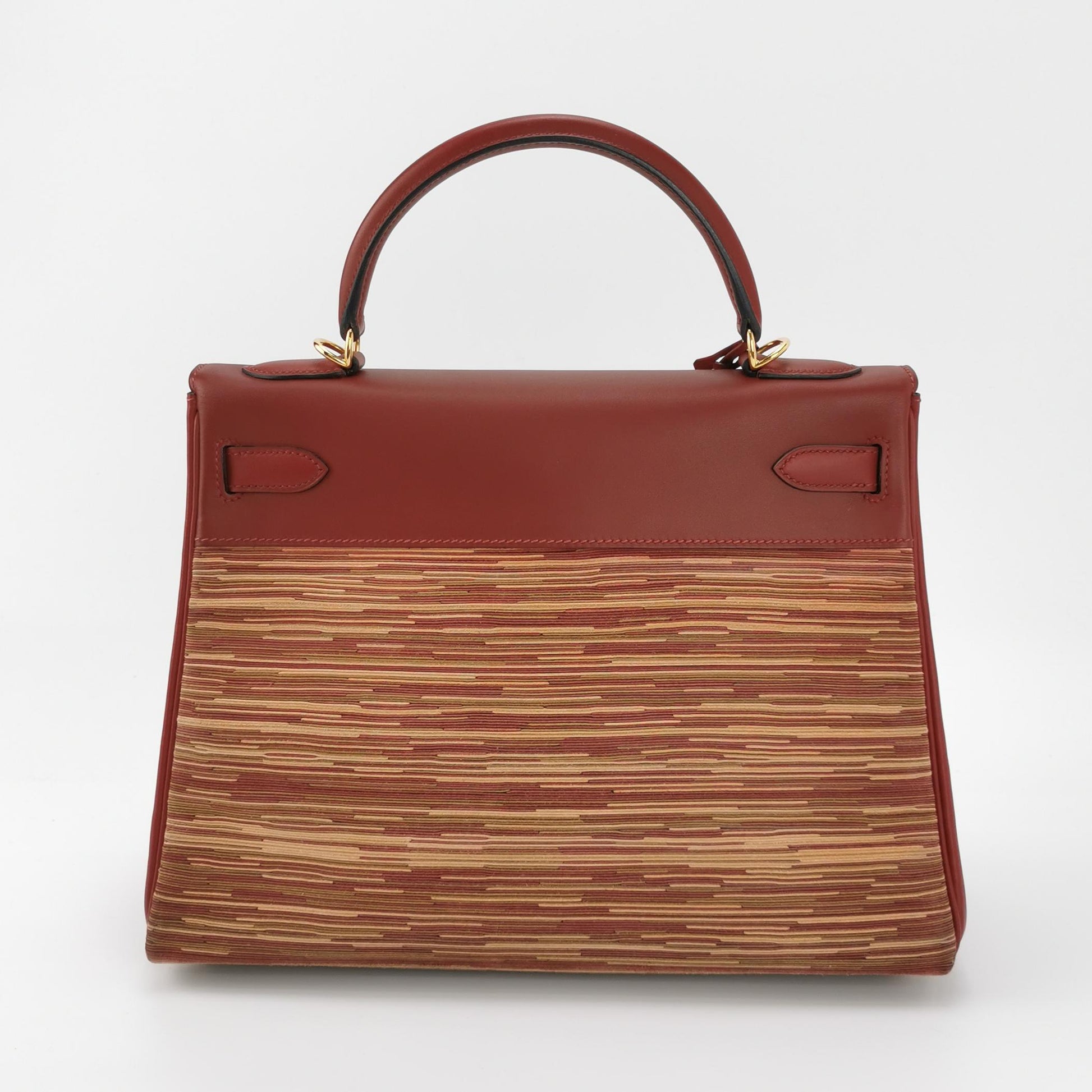 Kelly 32 Box Calf Vibration Gold Red E