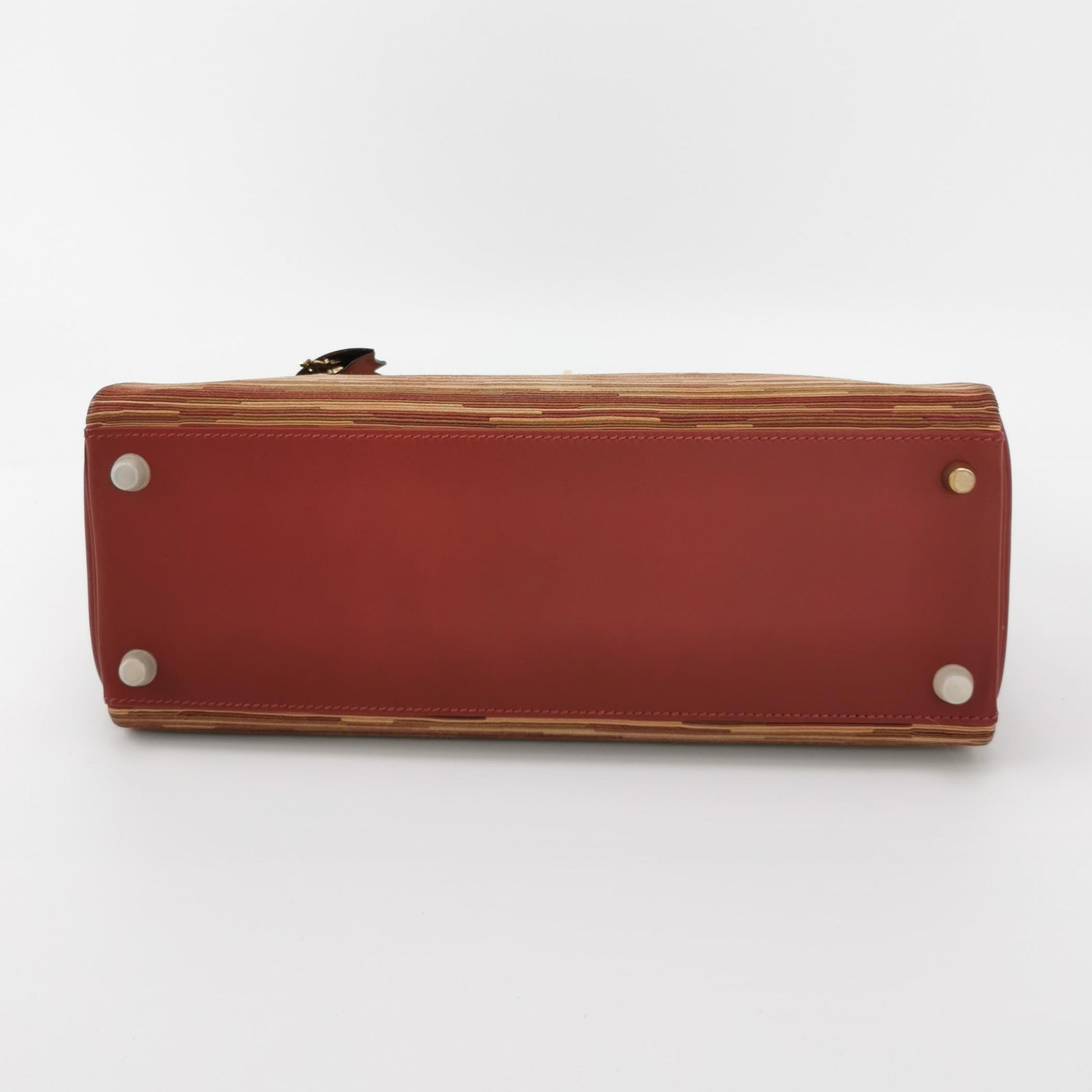 Kelly 32 Box Calf Vibration Gold Red E