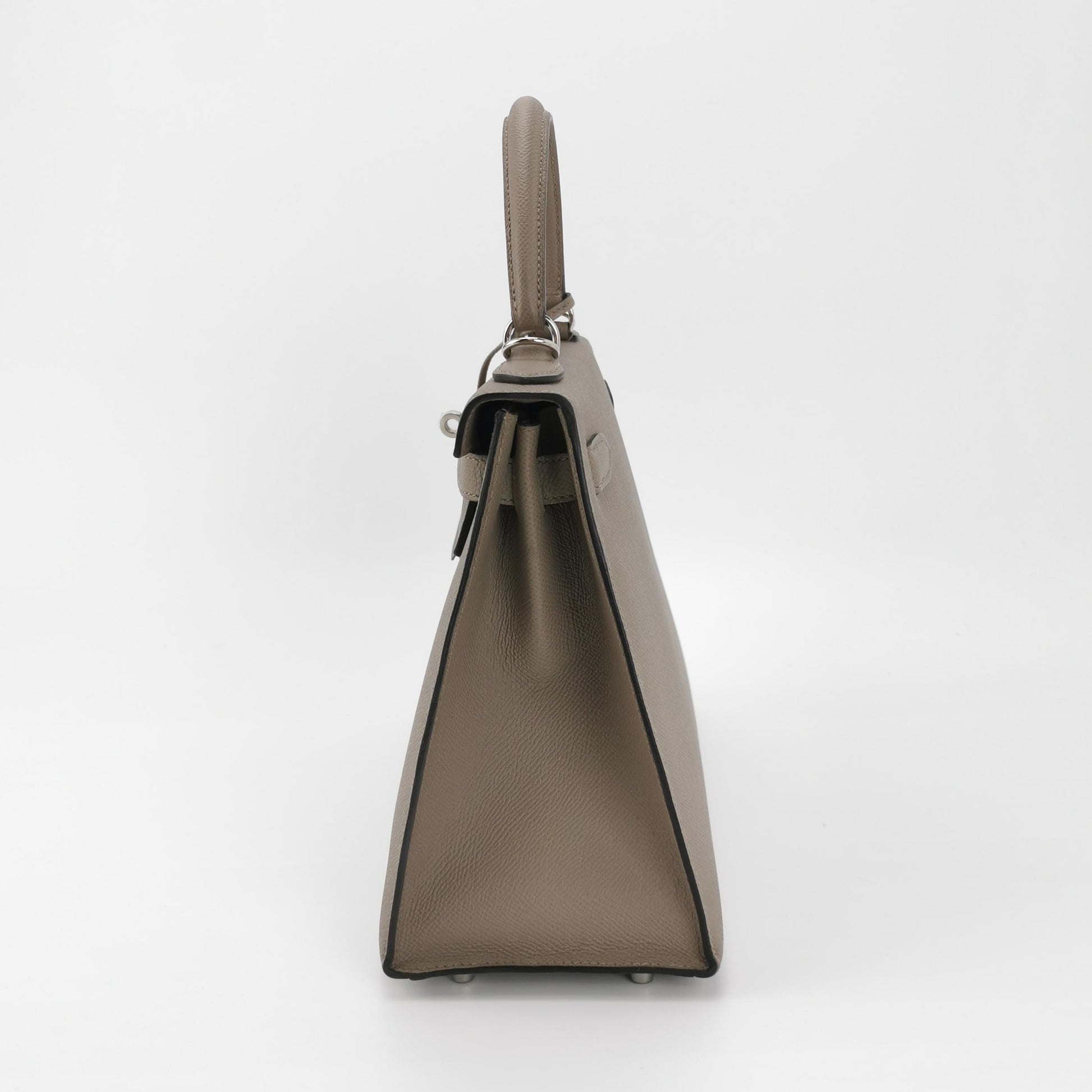 Kelly 28 Epsom Silver M8 Silver Gray C