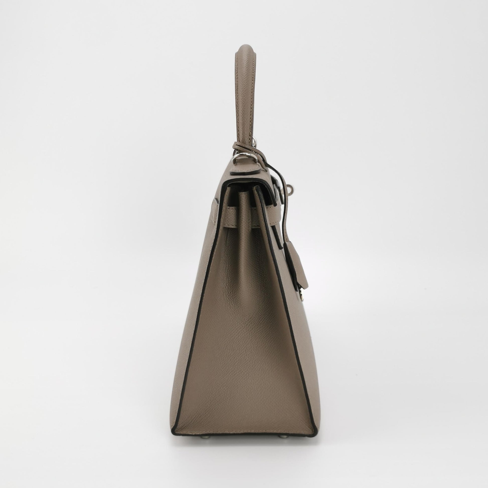 Kelly 28 Epsom Silver M8 Silver Gray C