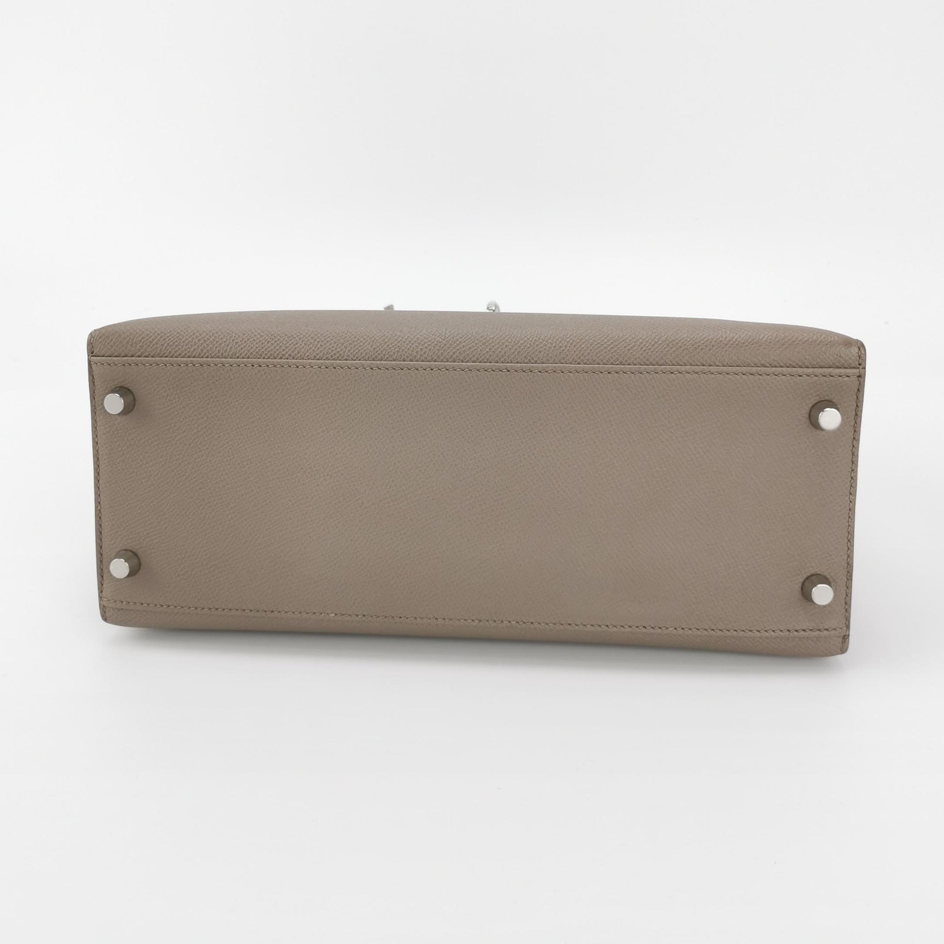 Kelly 28 Epsom Silver M8 Silver Gray C