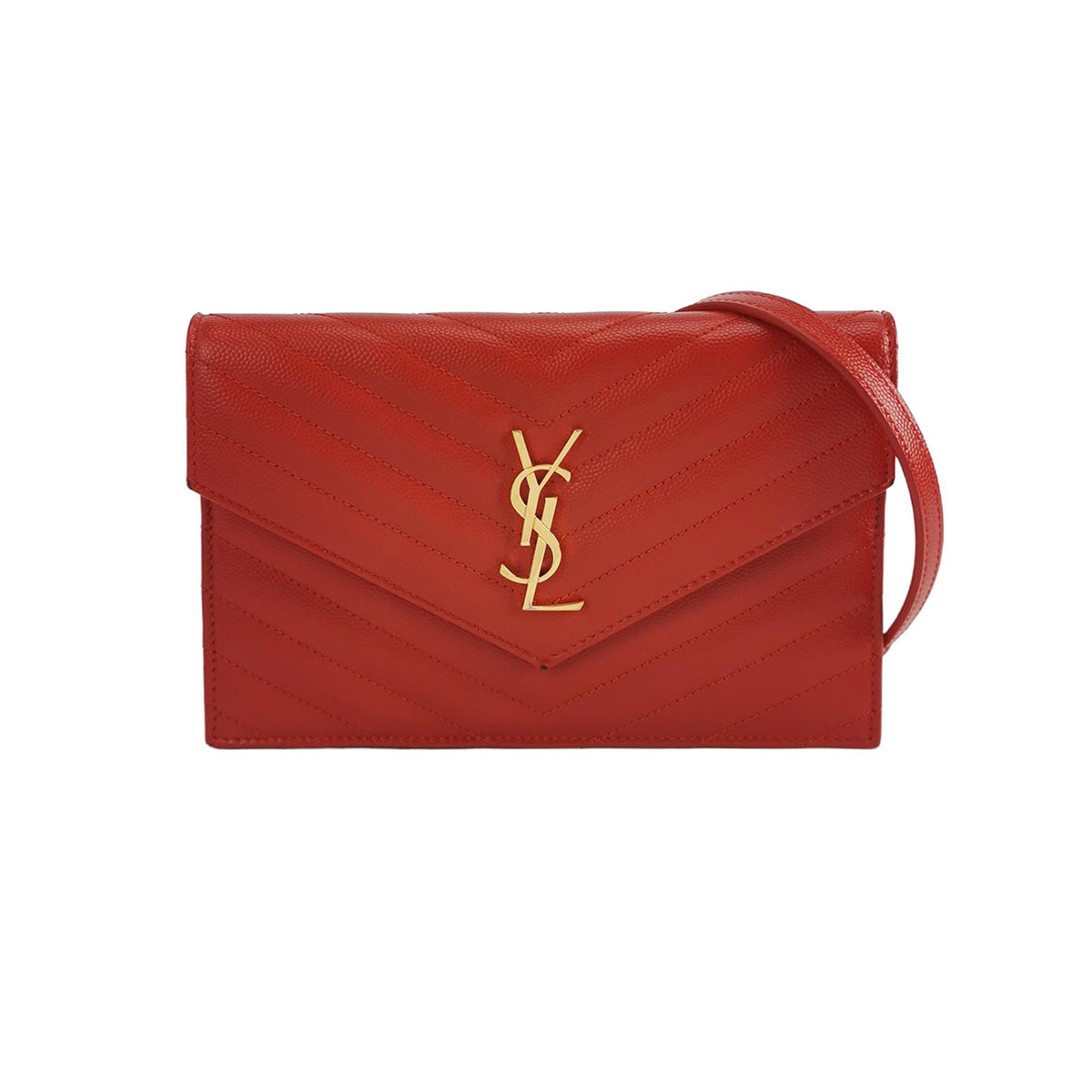 Saint Laurent Saint Laurent Envelope Calfskin Crossbody Bag