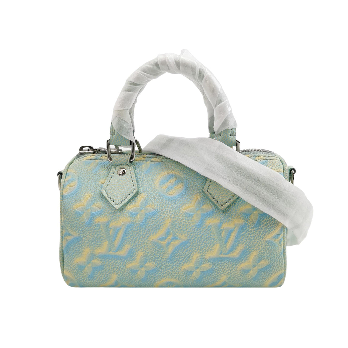 Louis Vuitton (LV) Louis Vuitton Speedy Nano Colorblock Calfskin Shoulder Bag