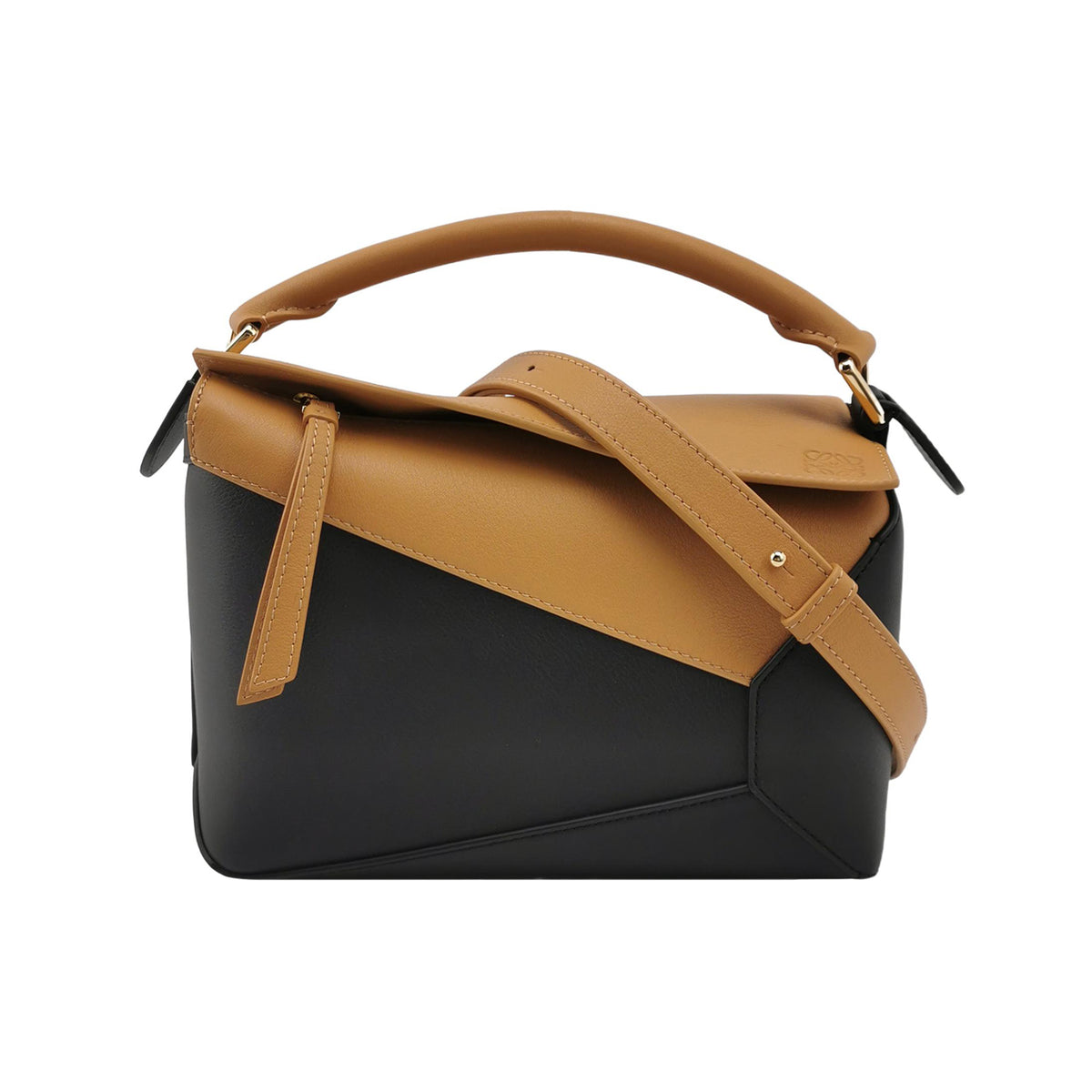Loewe Loewe Puzzle Small Colorblock Calfskin Crossbody Bag