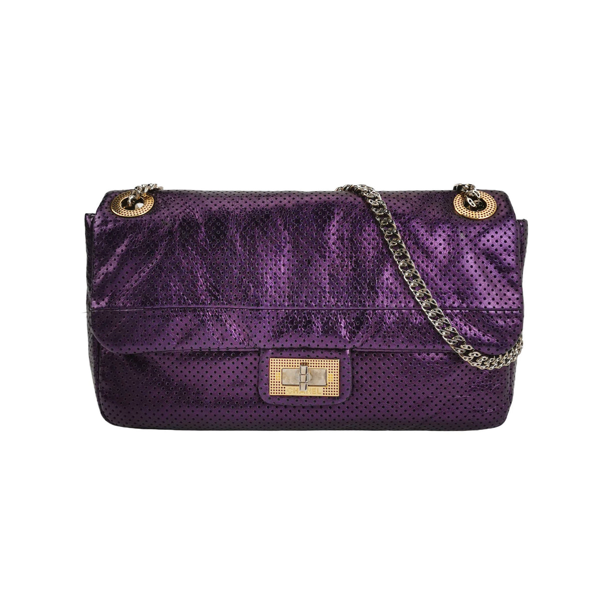 Chanel Vintage Chanel 2.55 Large Calfskin limited Edition Shoulder Bag