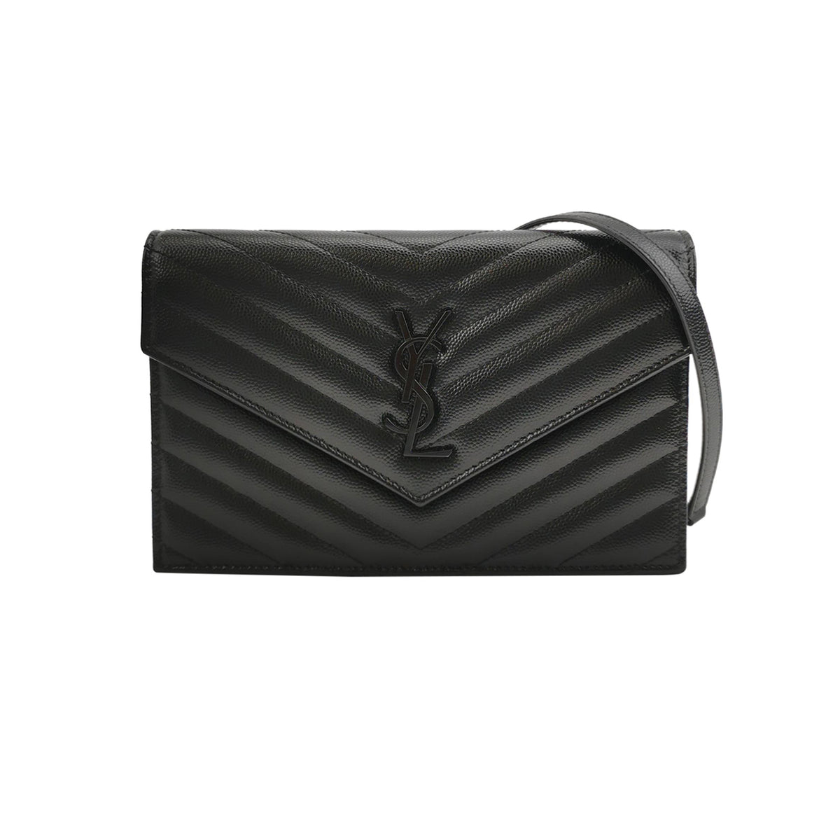 Saint Laurent Saint Laurent Envelope Calfskin Shoulder Bag