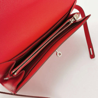 Kelly Large Epsom Silver 5X Red R