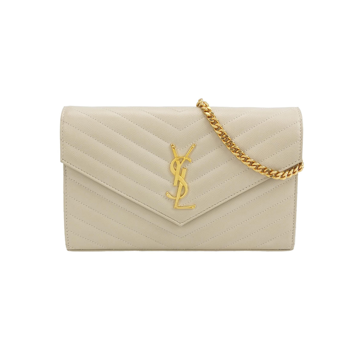 Saint Laurent Saint Laurent Envelope Calfskin Shoulder Bag