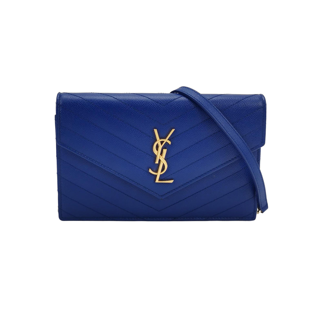 Saint Laurent Saint Laurent Envelope Calfskin Shoulder Bag