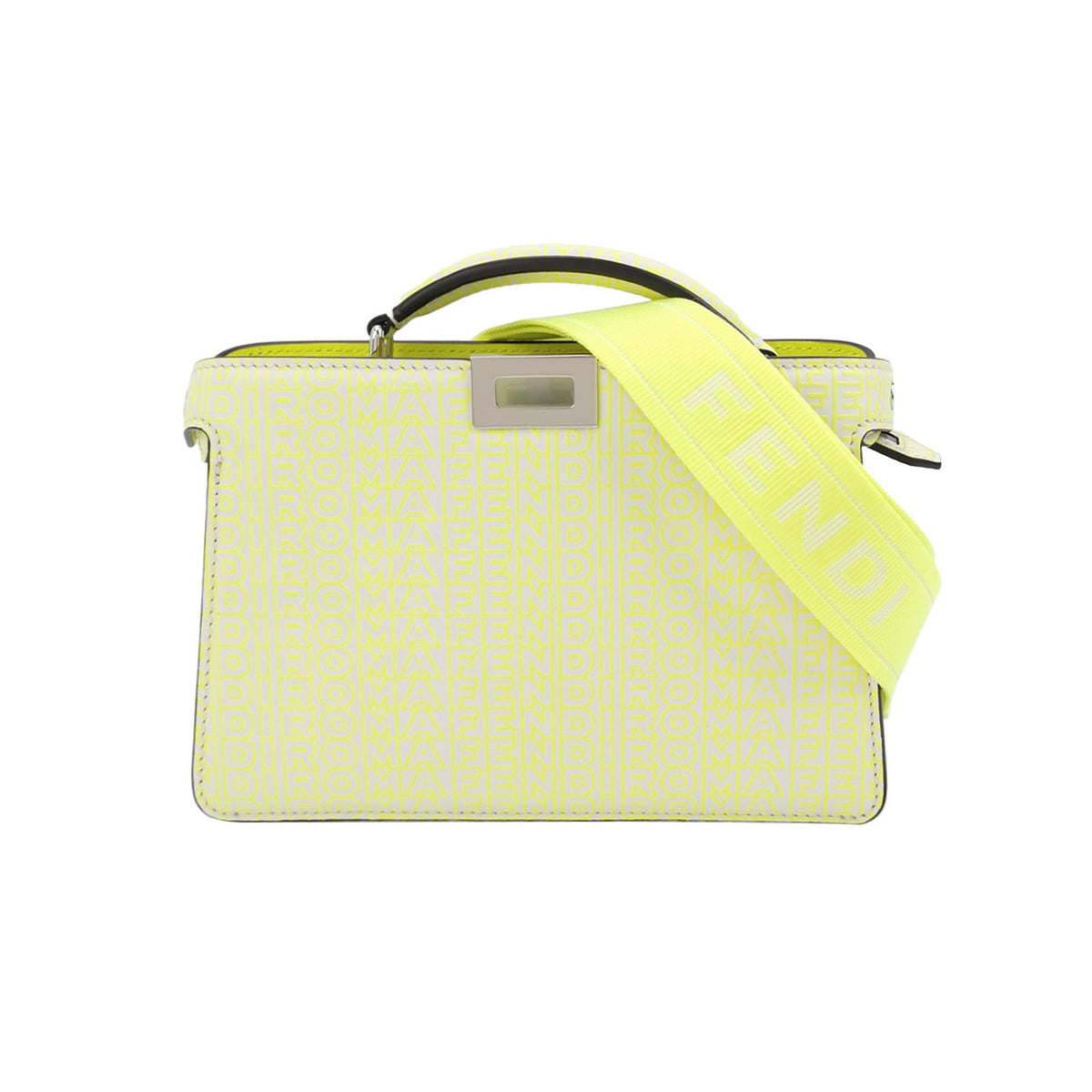 Fendi Fendi Peekaboo Mini Calfskin Shoulder Bag