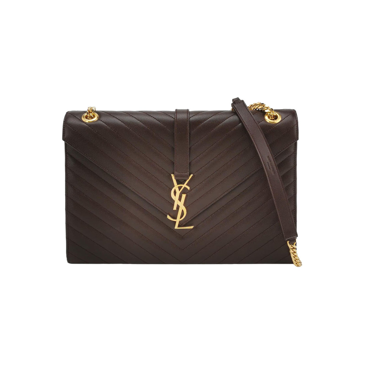 Saint Laurent Saint Laurent Envelope Large Calfskin Shoulder Bag