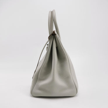 Birkin Gold 35 Togo Silver 01 White 80 Gray 7Q Blue O