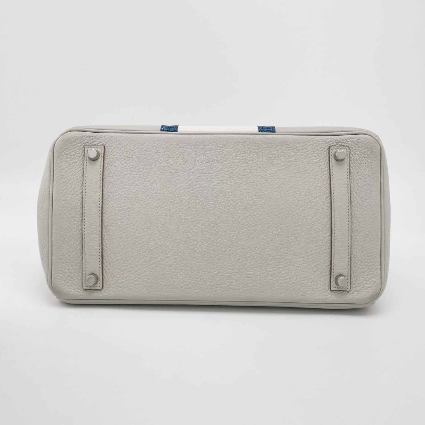 Birkin Gold 35 Togo Silver 01 White 80 Gray 7Q Blue O