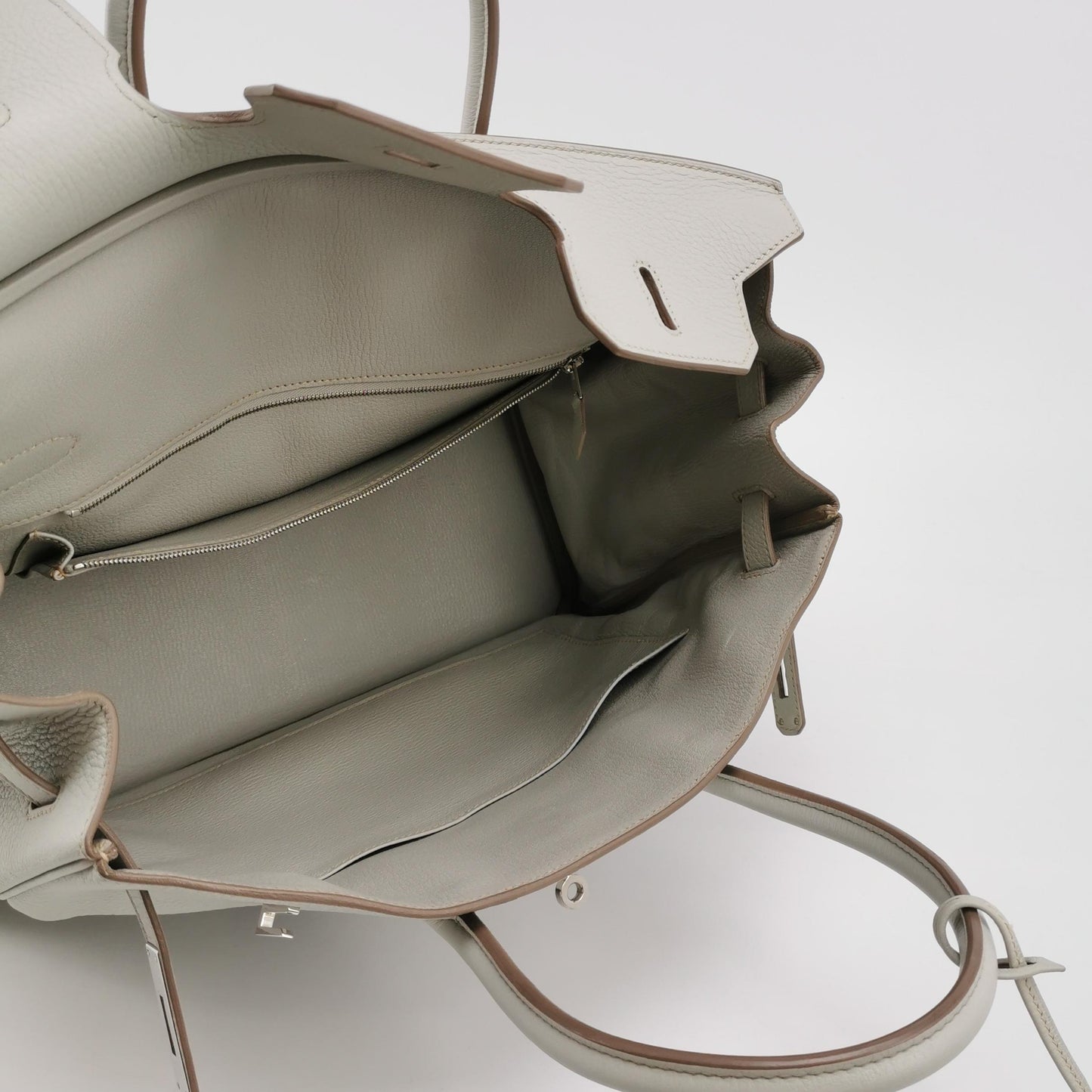 Birkin Gold 35 Togo Silver 01 White 80 Gray 7Q Blue O