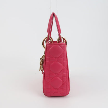 Lady Dior Lambskin Logo