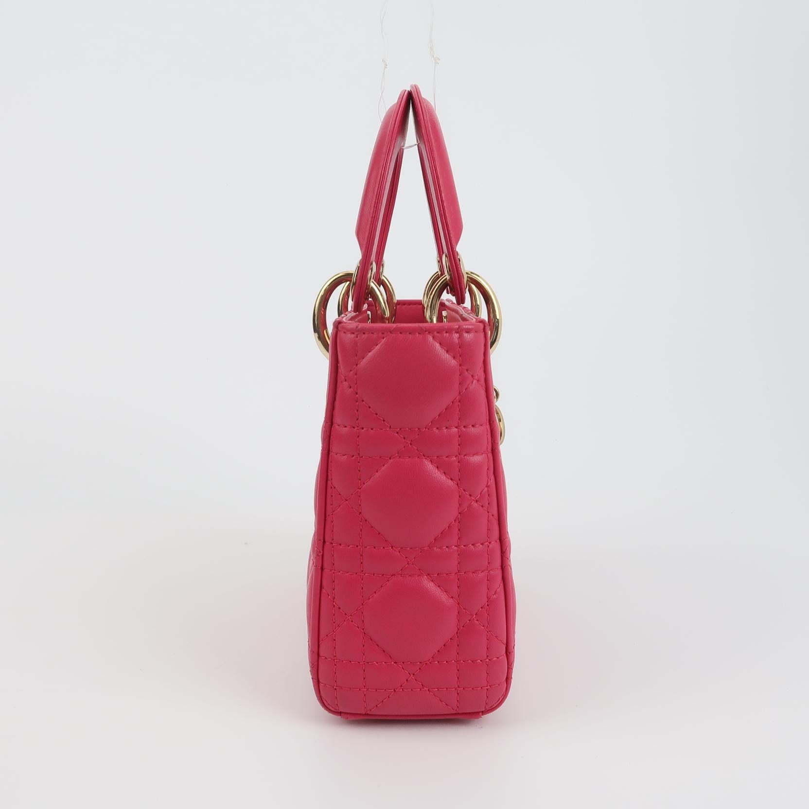 Lady Dior Lambskin Logo