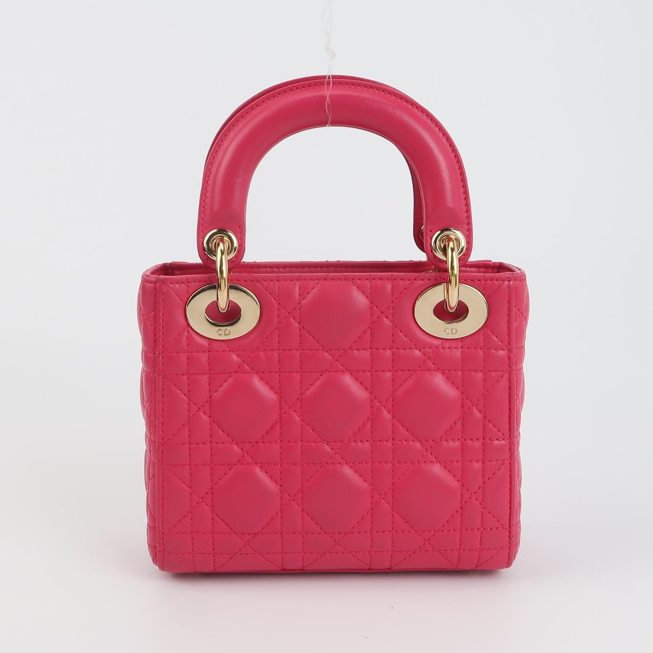 Lady Dior Lambskin Logo