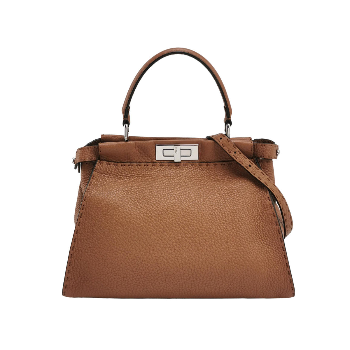 Fendi Fendi Peekaboo Medium Calfskin Shoulder Bag