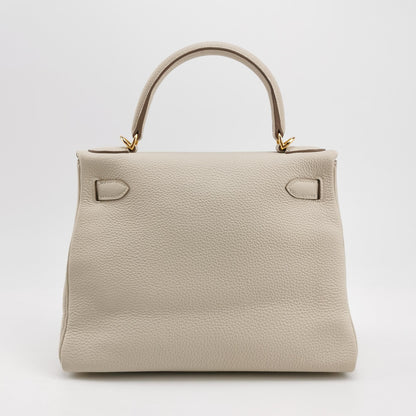 Kelly 28 Togo Gold 10 White Z