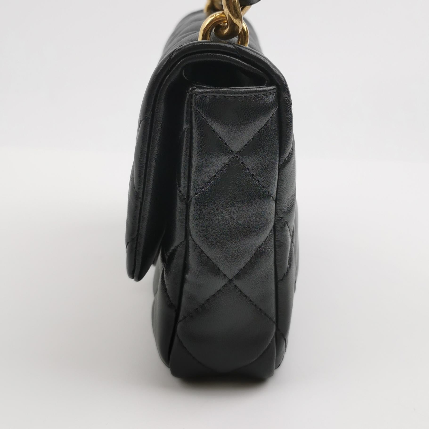 Flap Bag Lambskin quilted CC turn-lock