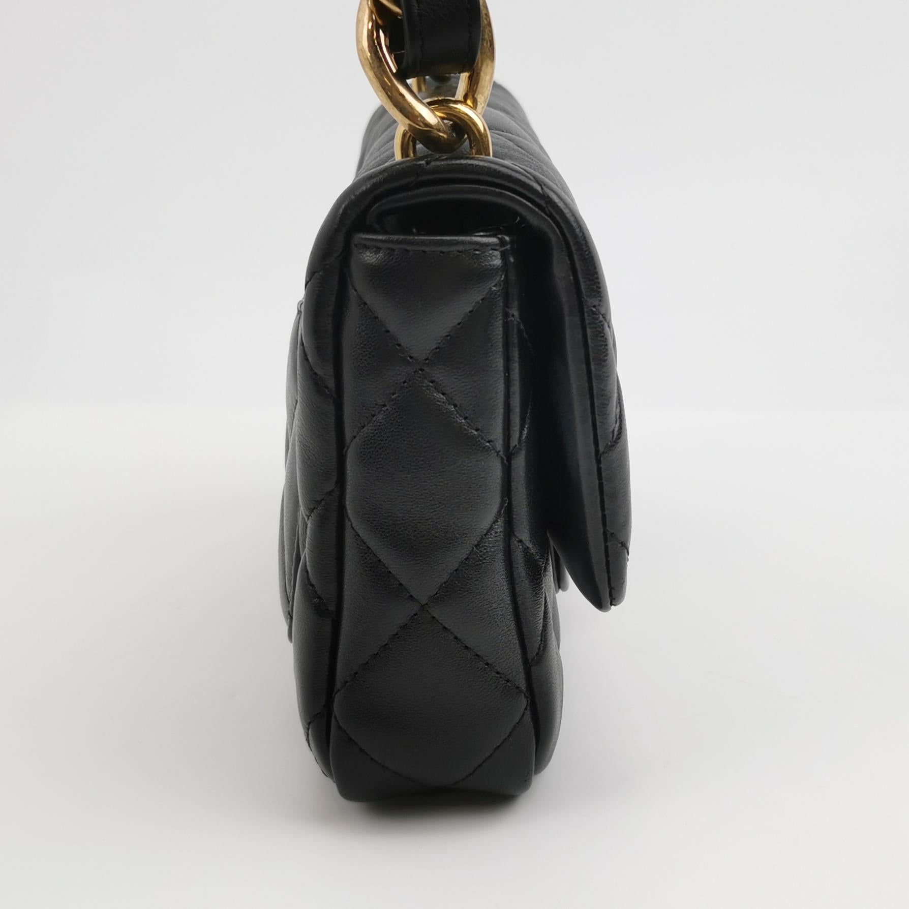 Flap Bag Lambskin quilted CC turn-lock