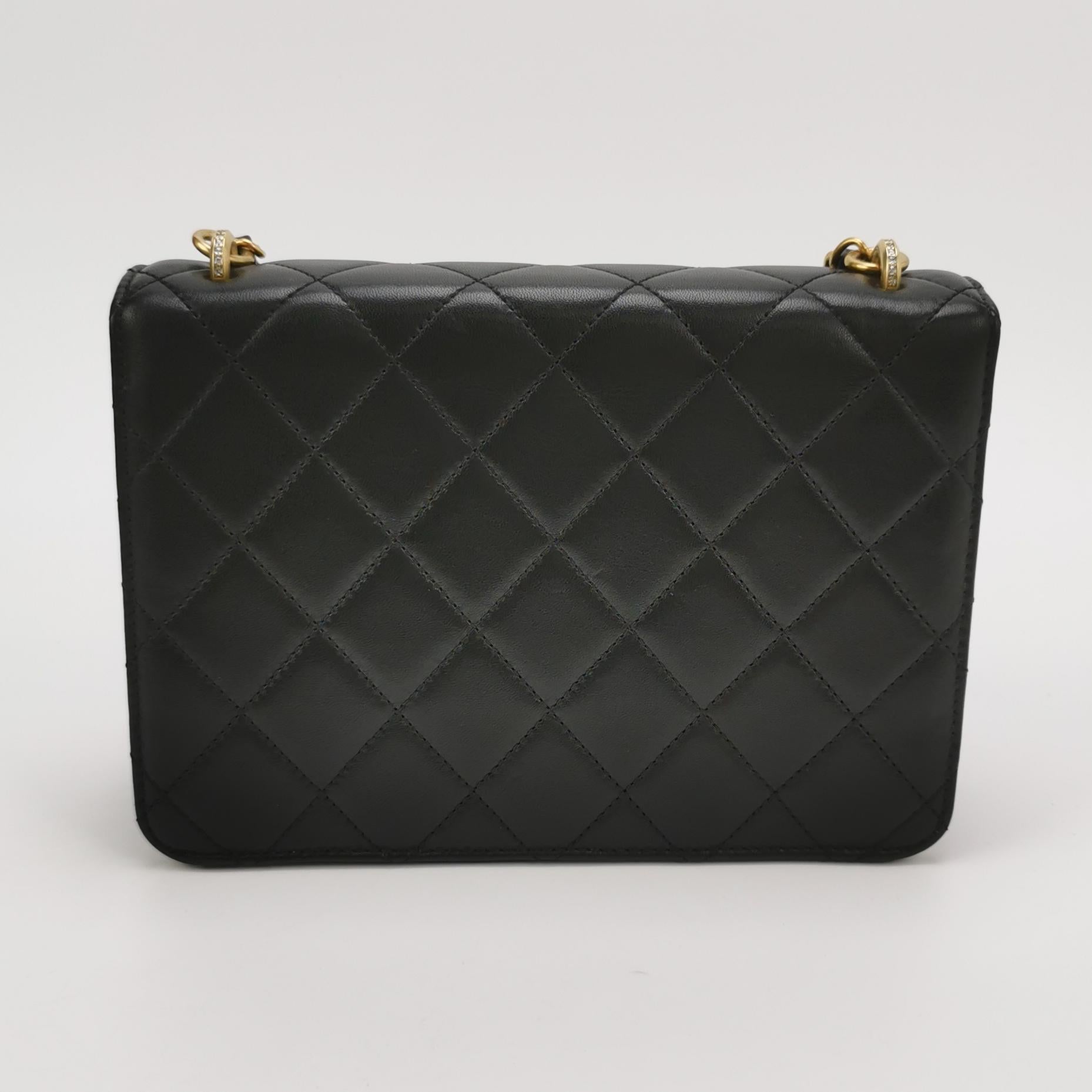 Flap Bag Lambskin quilted CC turn-lock logo