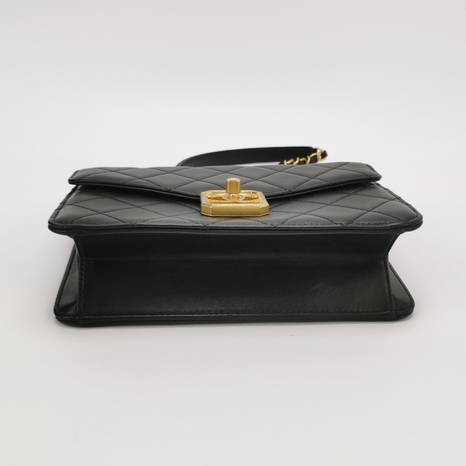 Flap Bag Lambskin quilted CC turn-lock logo