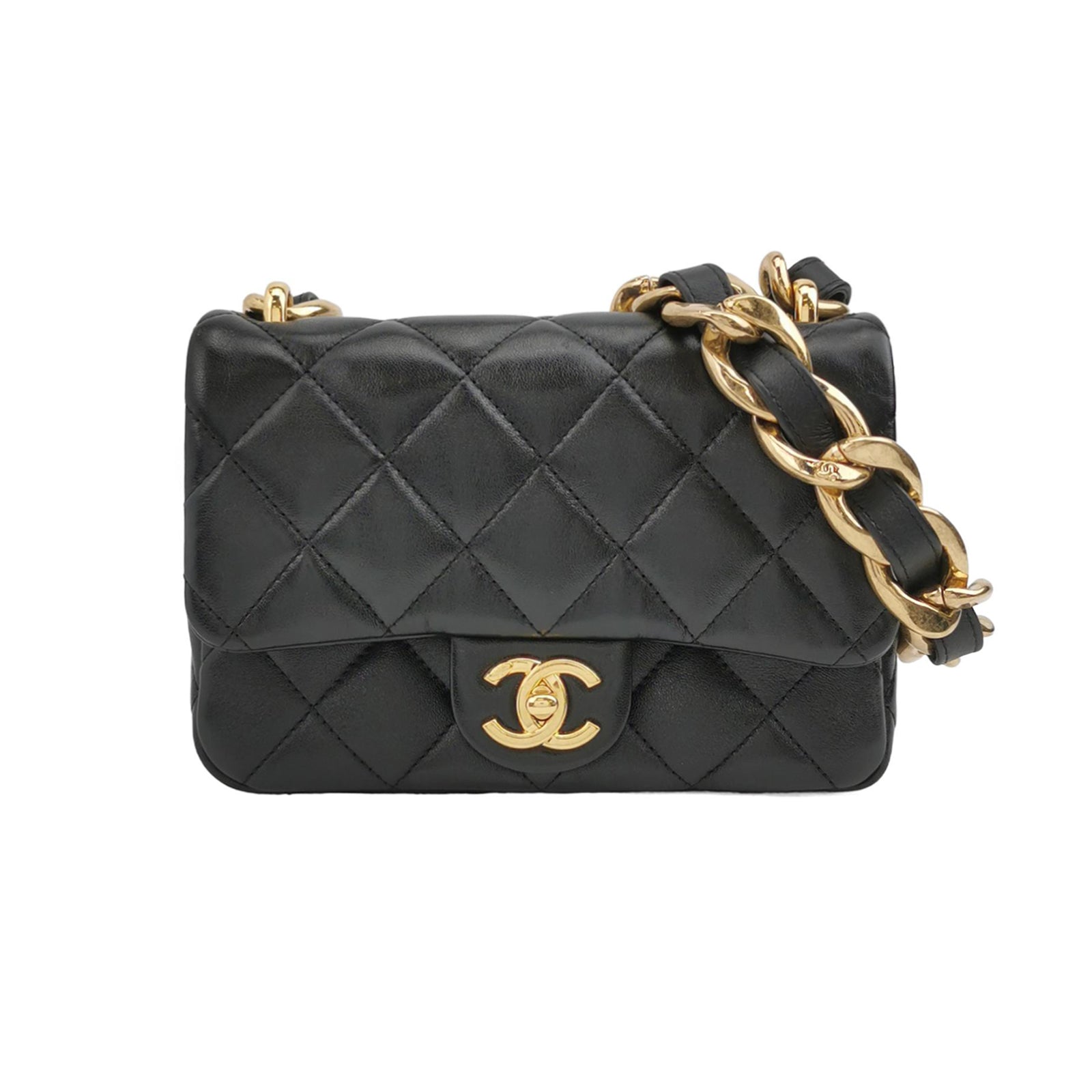 Flap Bag Lambskin quilted CC turn-lock