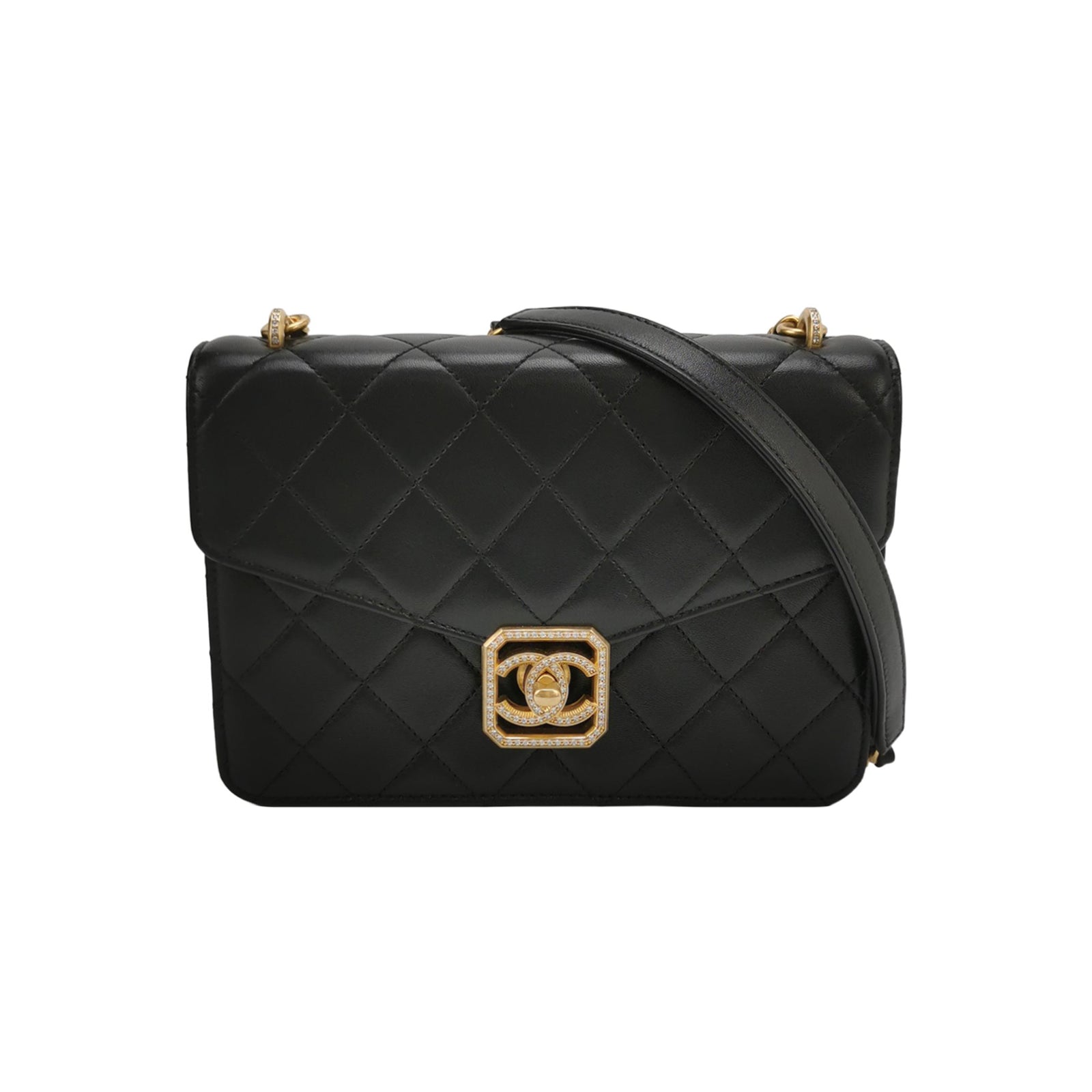 Flap Bag Lambskin quilted CC turn-lock logo
