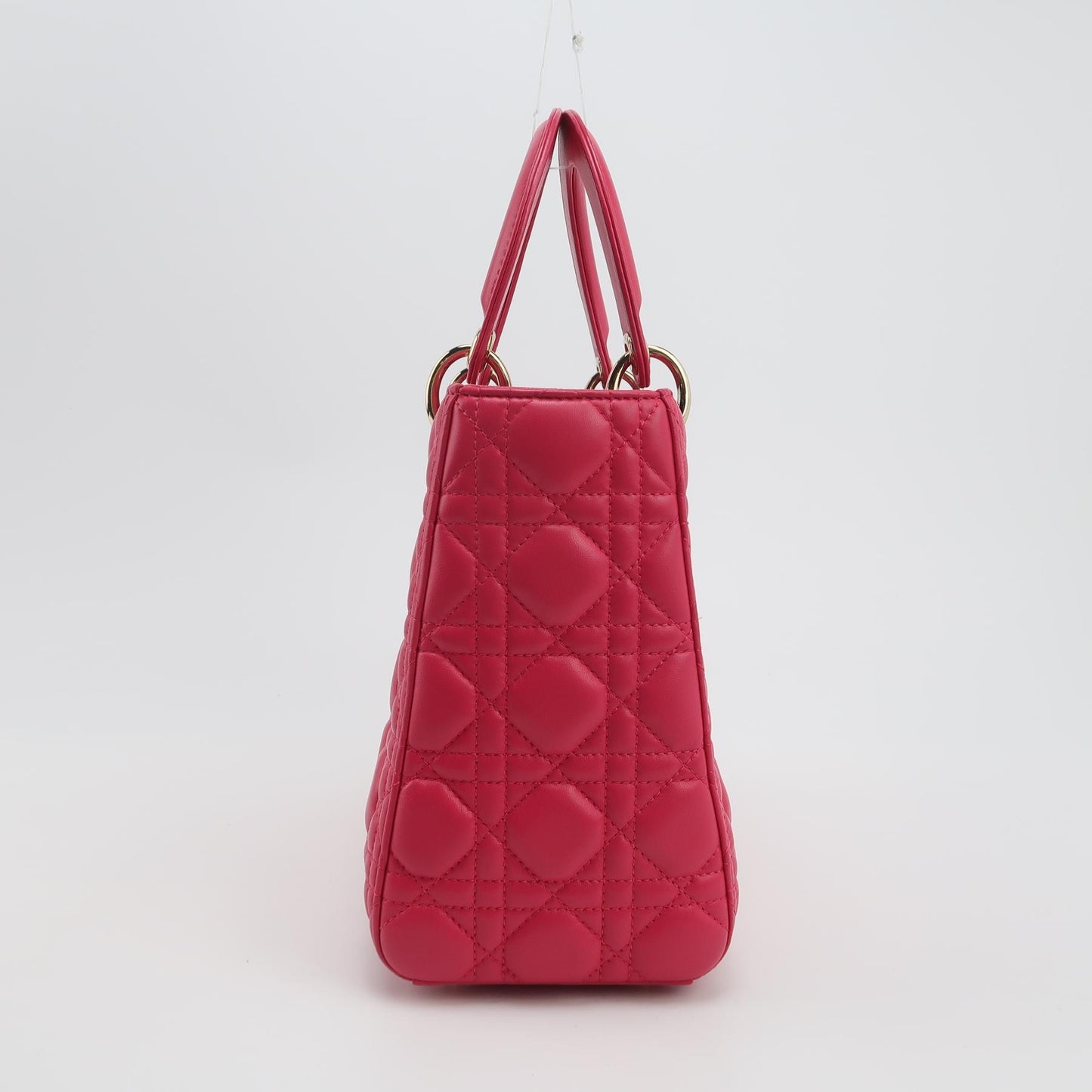 Lady Dior Medium Lambskin Logo