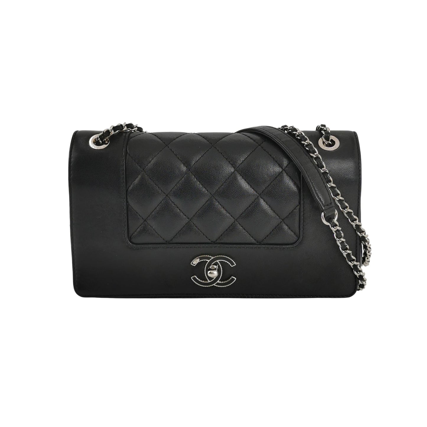 Flap Bag Lambskin quilted CC turn-lock