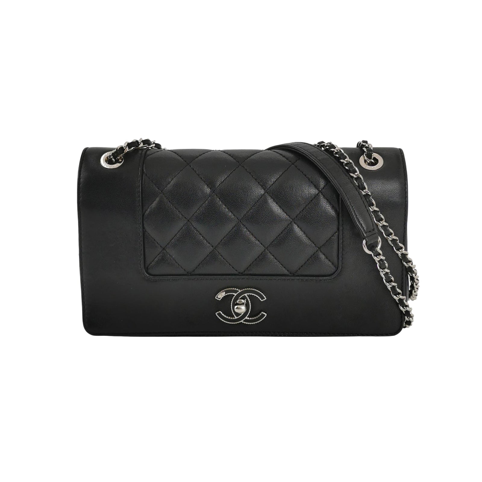 Flap Bag Lambskin quilted CC turn-lock