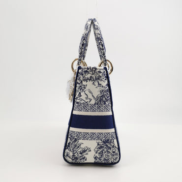 Lady Dior Medium Canvas Logo