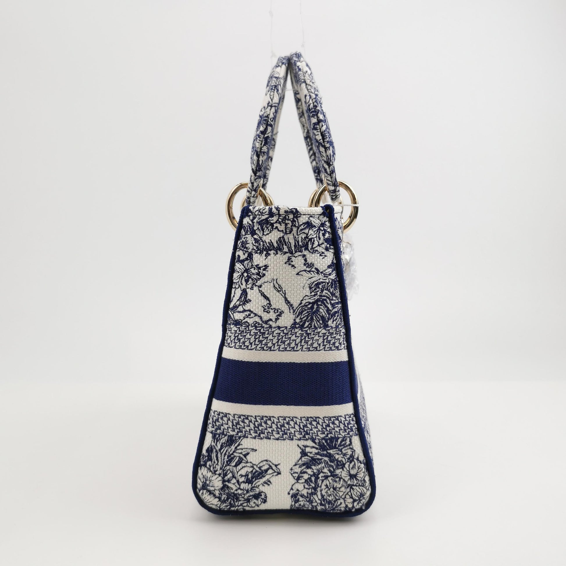 Lady Dior Medium Canvas Logo