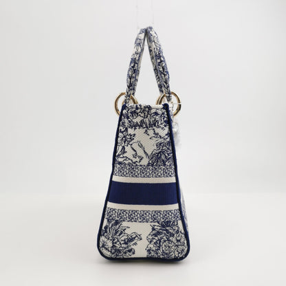 Lady Dior Medium Canvas Logo