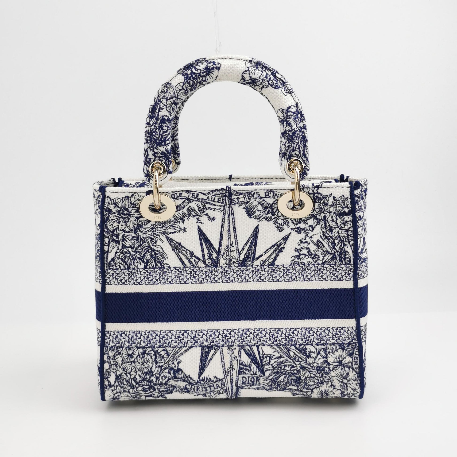 Lady Dior Medium Canvas Logo