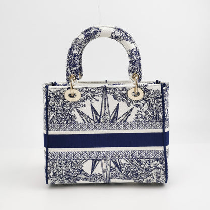 Lady Dior Medium Canvas Logo